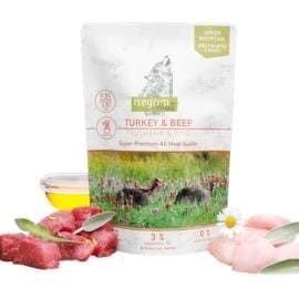 Isegrim Sosic za pse Junior curetina&govedina 410g