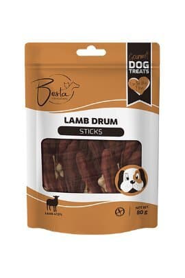 Besta Drum Sticks poslastica za pse, jagnjetina 80 g