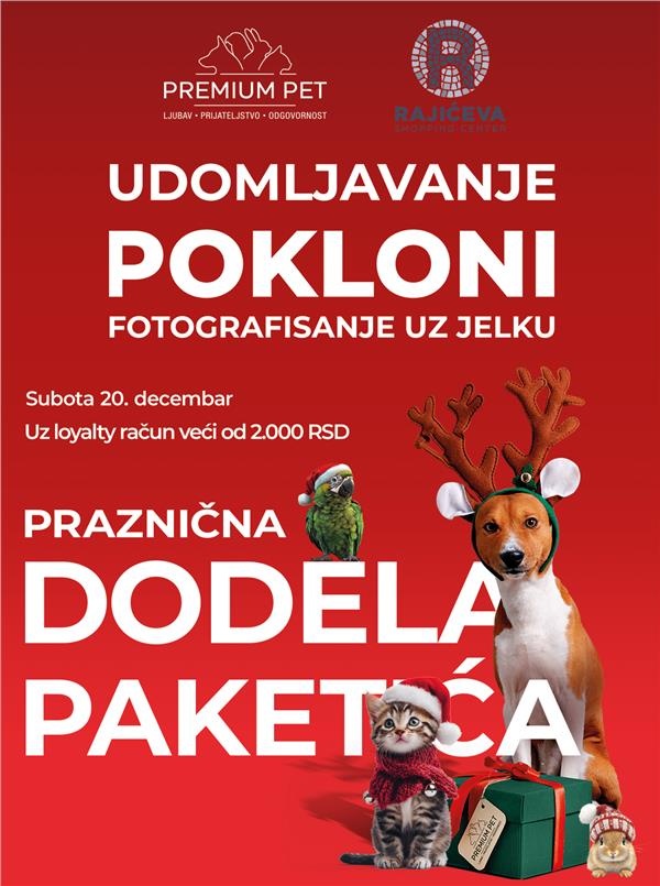 POKLONI, UDOMLJAVANJE, DODELA PAKETIĆA, FOTOGRAFISANJE